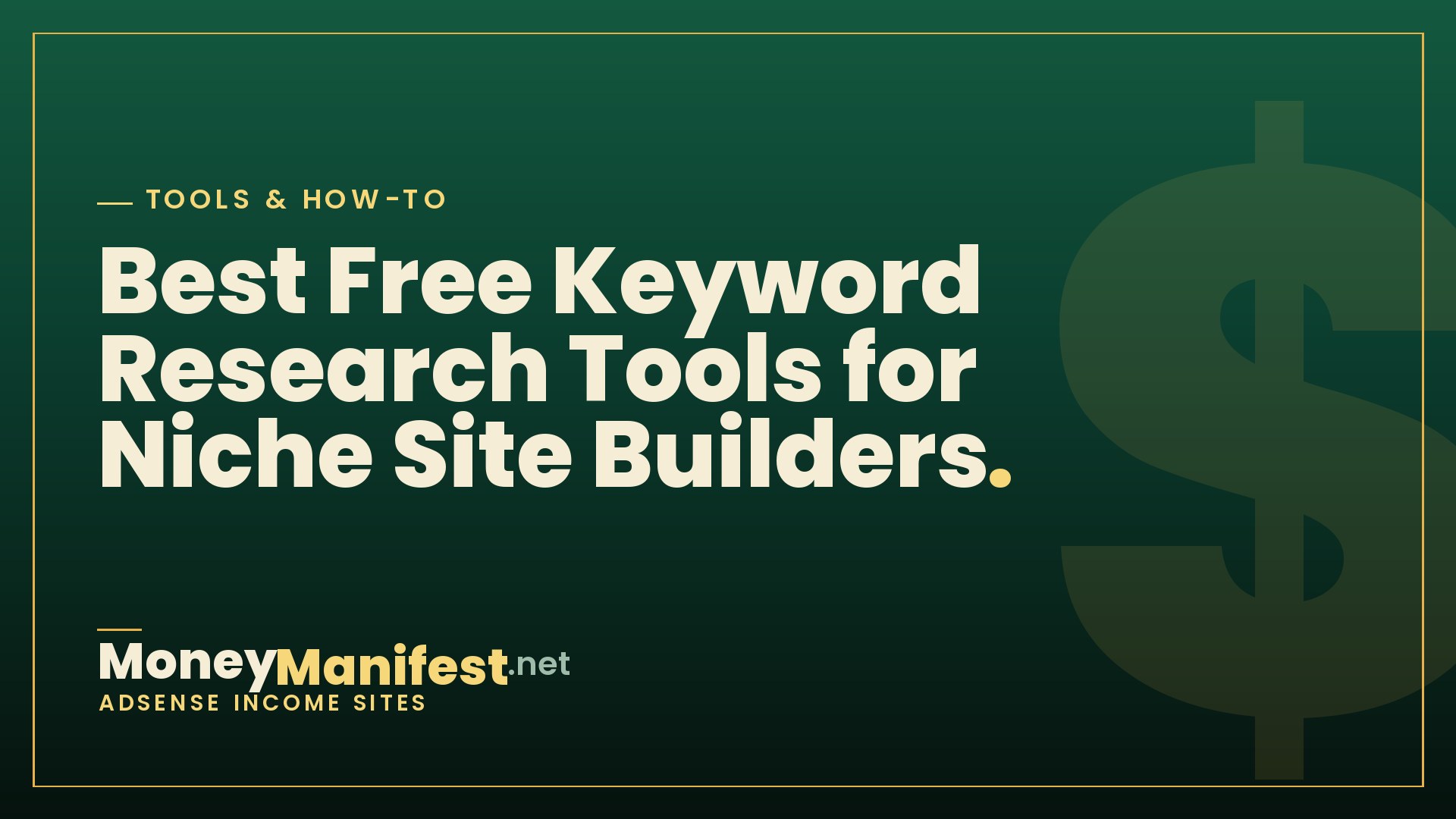 Best Free Keyword Research Tools for Niche Site Builders